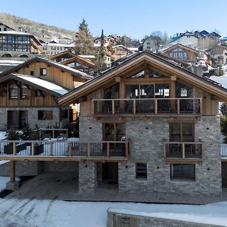 Chalet Spacieux Avec Bain Nordique, Hammam Et Vue Proche Des Pistes - Fr-1-570-66 Villa Saint-Martin-de-Belleville Bagian luar foto