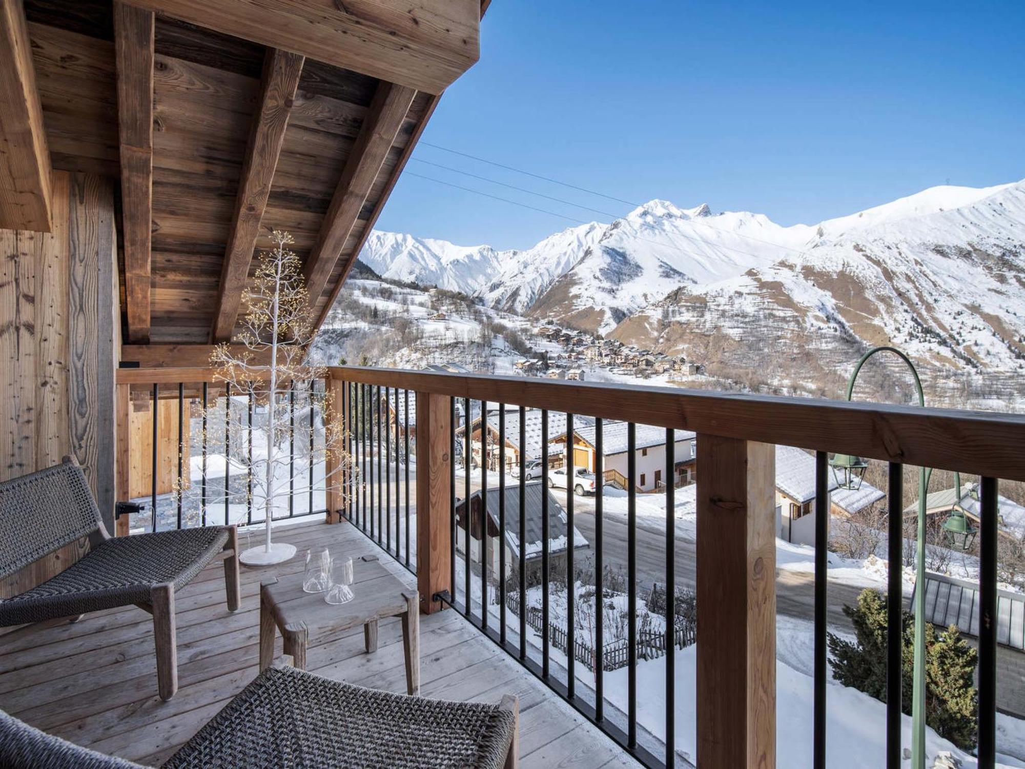 Chalet Spacieux Avec Bain Nordique, Hammam Et Vue Proche Des Pistes - Fr-1-570-66 Villa Saint-Martin-de-Belleville Bagian luar foto